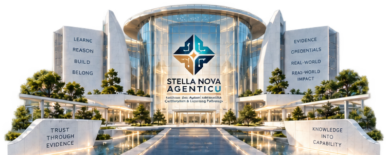 Aspirational Stella Nova AgenticU campus concept